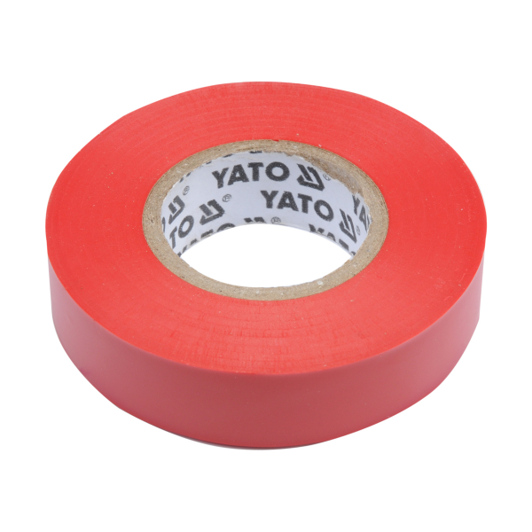 YT-8166/Изолента ПВХ 19мм х 20м, 130 мкм (красная), YATO