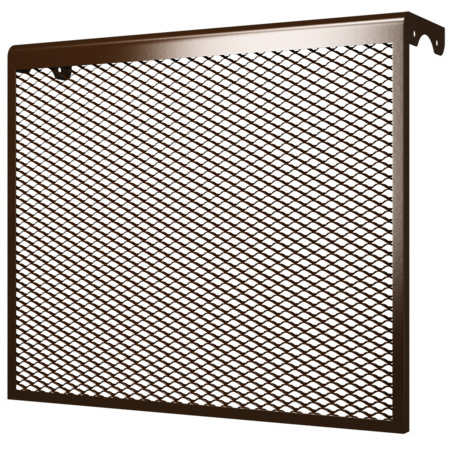 7 ДМЭР кор/Декоративный металлический экран для радиаторов отопления 7-и секционный КОРИЧНЕВЫЙ