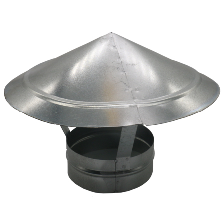 100RUG/Зонт крышный для круглых воздуховодов Ø100мм, оцинкованная сталь, ERA