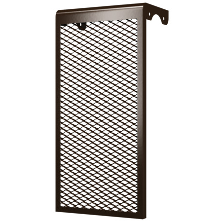 3 ДМЭР кор/Декоративный металлический экран для радиаторов отопления 3-х секционный КОРИЧНЕВЫЙ