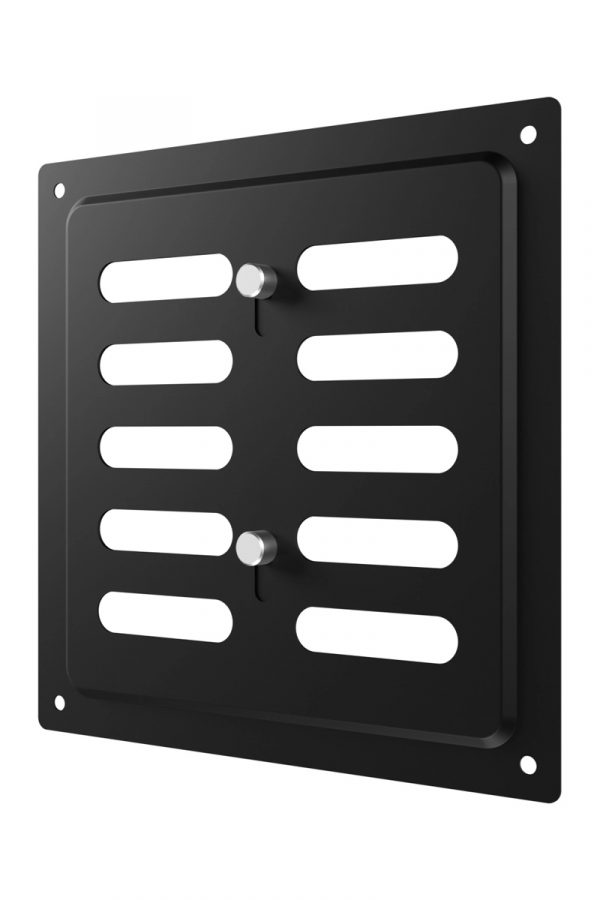 1515MER Black/Решетка вентиляционная вытяжная □150х154мм стальная регулируемая окрашенная черная, ERA