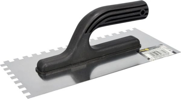 06780/Терка нержавеющая с пласт. ручкой 13 х 27 см, зуб 8 мм, VOREL