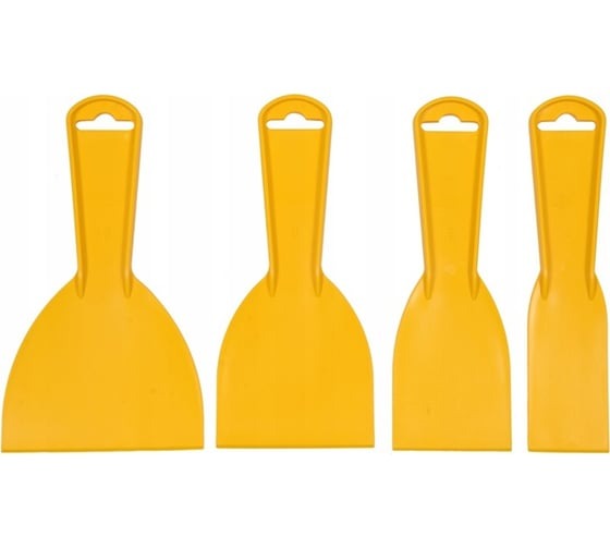 05980/Набор пластиковых шпателей 40-60-80-100 мм (набор 4 шт), VOREL