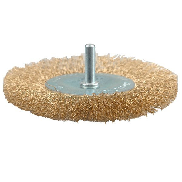 06986/Щетка дисковая диаметром 100мм проволочная с крепежным стержнем, VOREL