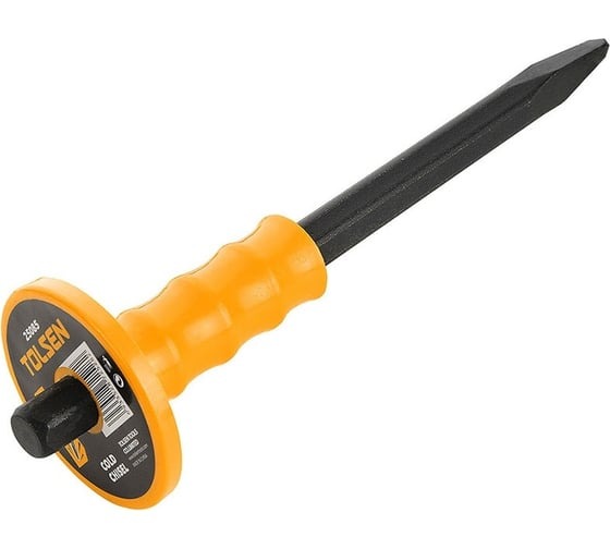 25082/Зубило "ПИКА" 4х16х250 мм для камня с защитным кожухом, TOLSEN