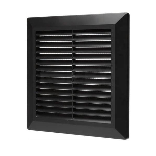 RS-2020-BL/Решетка вентиляционная разборная 200х200мм ЧЕРНАЯ, STORM